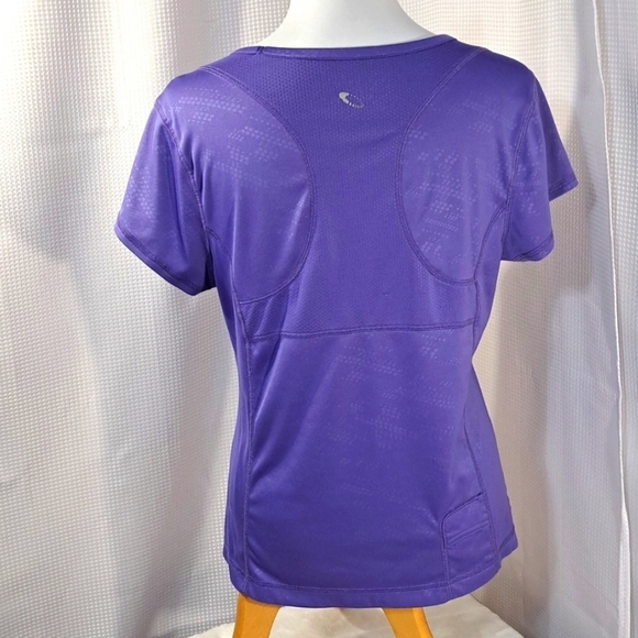3/$25 Periwinkle Work Out Short Sleeve Shirt & Lace Cover Shirt - Picture 2 of 10